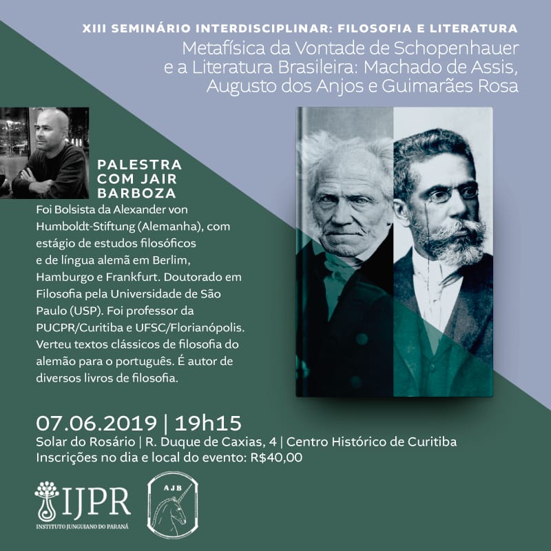 XIII Seminário Interdisciplinar do IJPR: Filosofia e Literatura com Dr. Joel Barboza